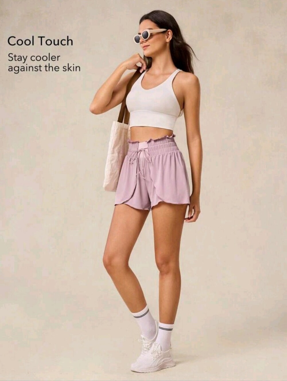 Pink Ruffle Shorts With Pockets - Picture 5 of 5